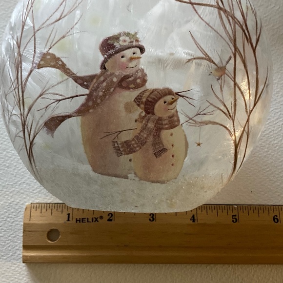 New  Winter Small Snowman / Mini Lights Inside - Picture 1 of 11